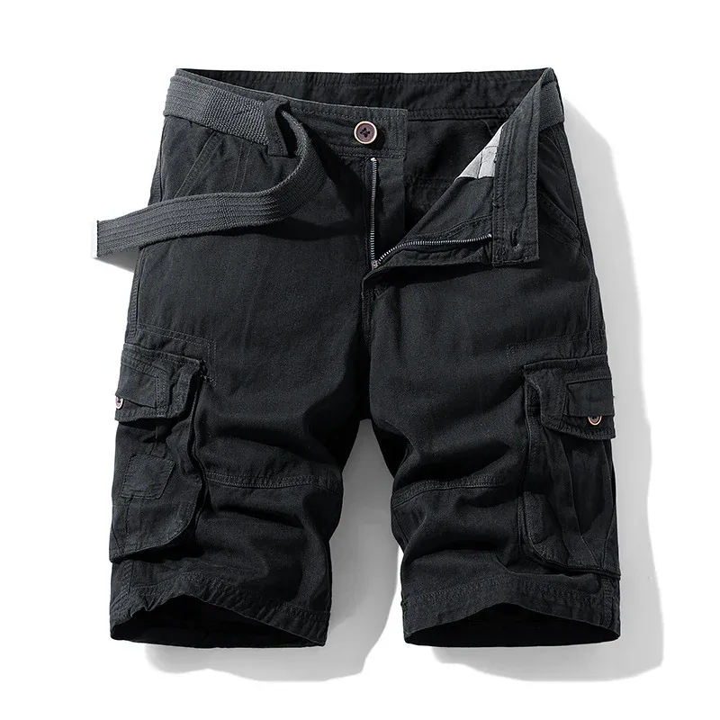 HomyJoy Casual Cotton Camo Multi-pocket Men Shorts