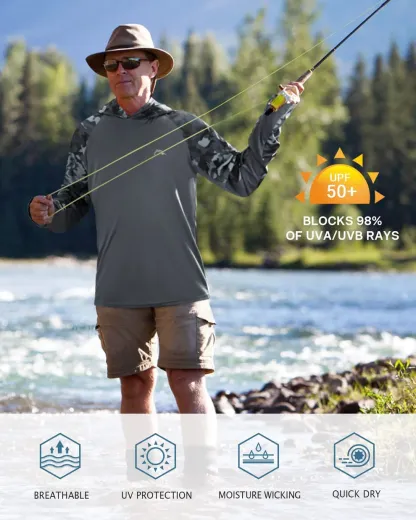 Outdoor activity essential—hooded mask integrated design