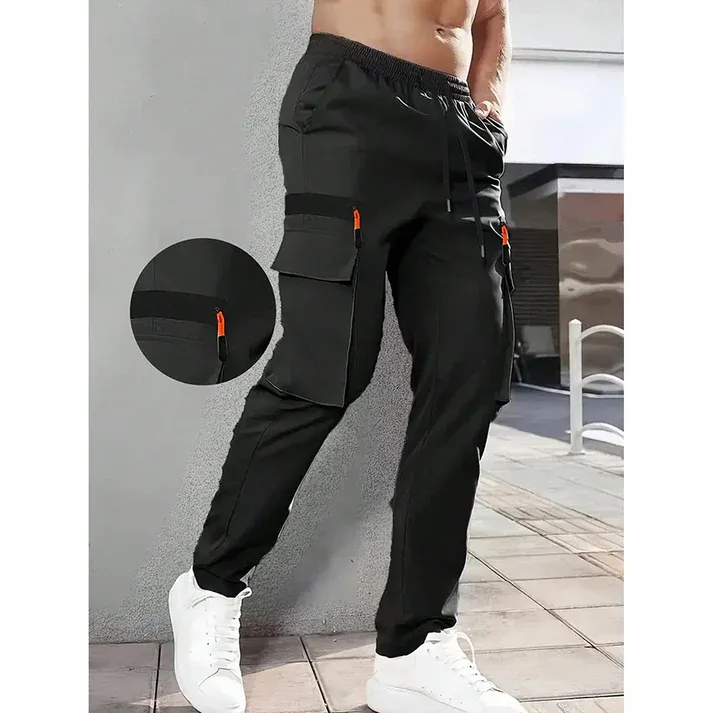 Men's Stretch Cargo Pants with Multiple Pockets