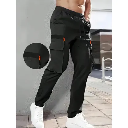 Men's Stretch Cargo Pants with Multiple Pockets