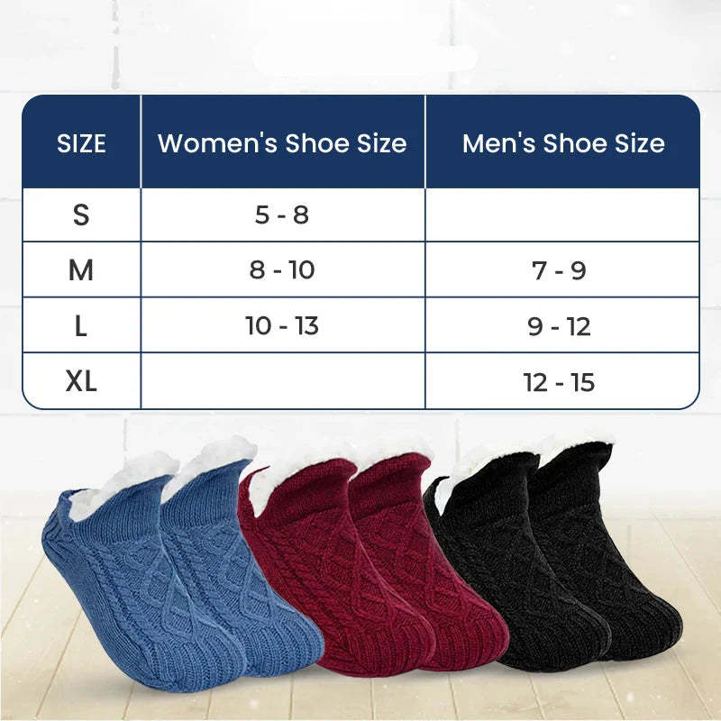 Fleece-Lined Non-Slip Thermal Slippers Socks-Buy 2 Pcs Get Free Shipping