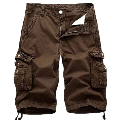 HomyJoy Men's Cargo Shorts Multi Pockets Twill Cargo Shorts