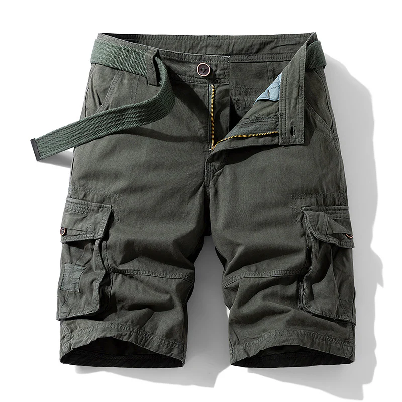 HomyJoy Casual Cotton Camo Multi-pocket Men Shorts