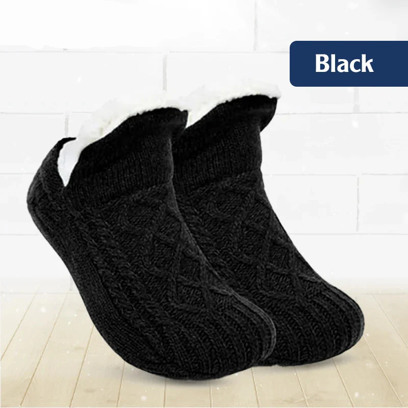 Black Friday 50% OFF - 🎁 Fleece-Lined Non-Slip Thermal Slippers Socks-Buy 2 Pcs Get Free Shipping