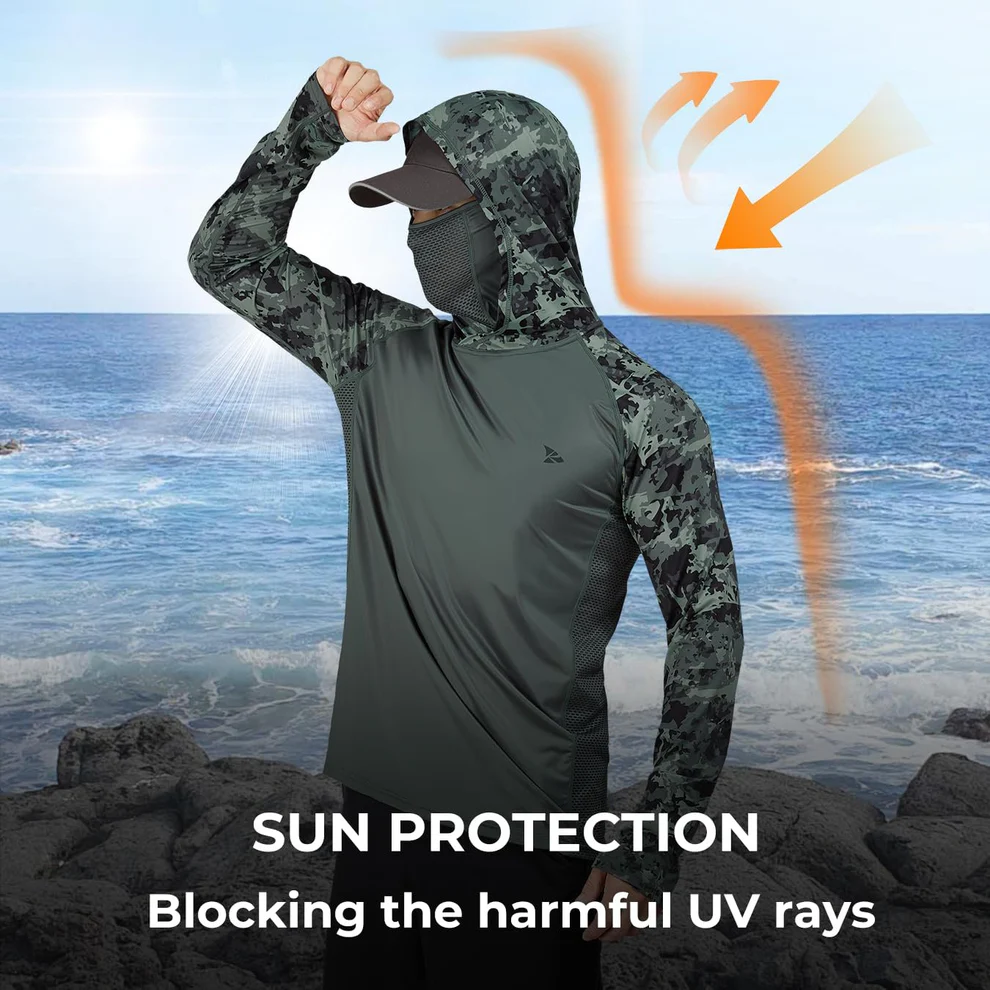 Outdoor activity essential—hooded mask integrated design