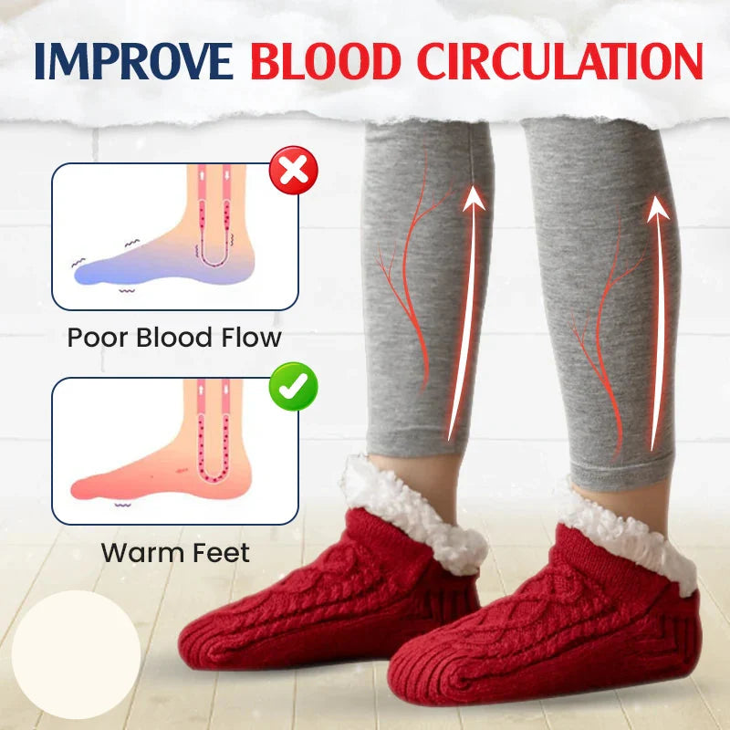 Fleece-Lined Non-Slip Thermal Slippers Socks-Buy 2 Pcs Get Free Shipping