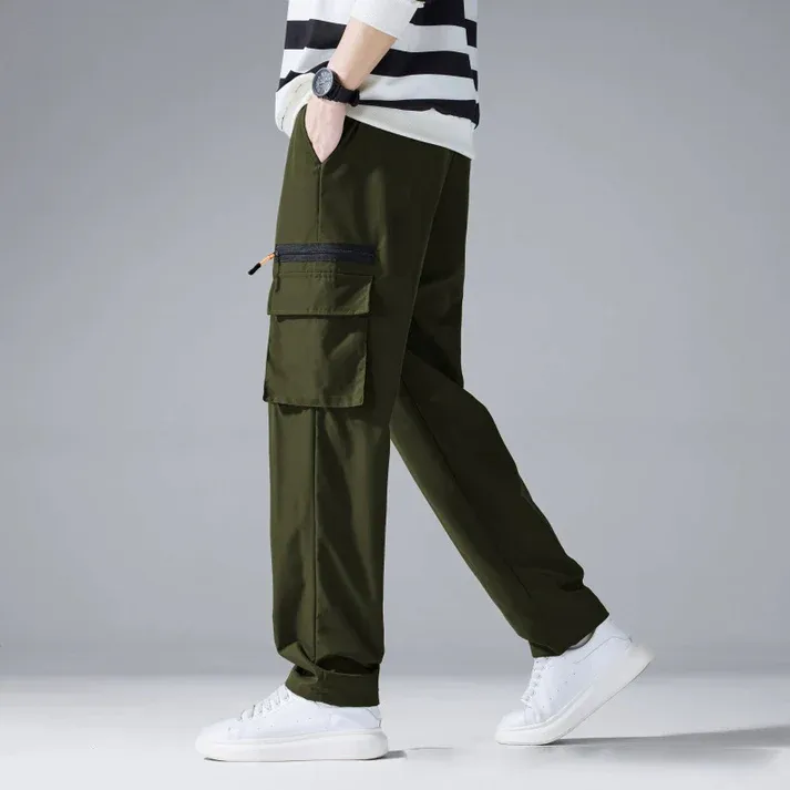 Men's Stretch Cargo Pants with Multiple Pockets