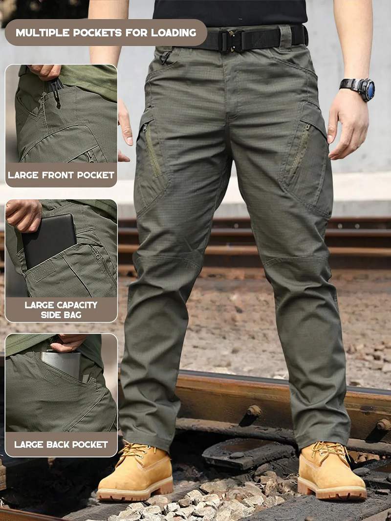 Men's Multi-Pocket Tactical Cargo Work Pants