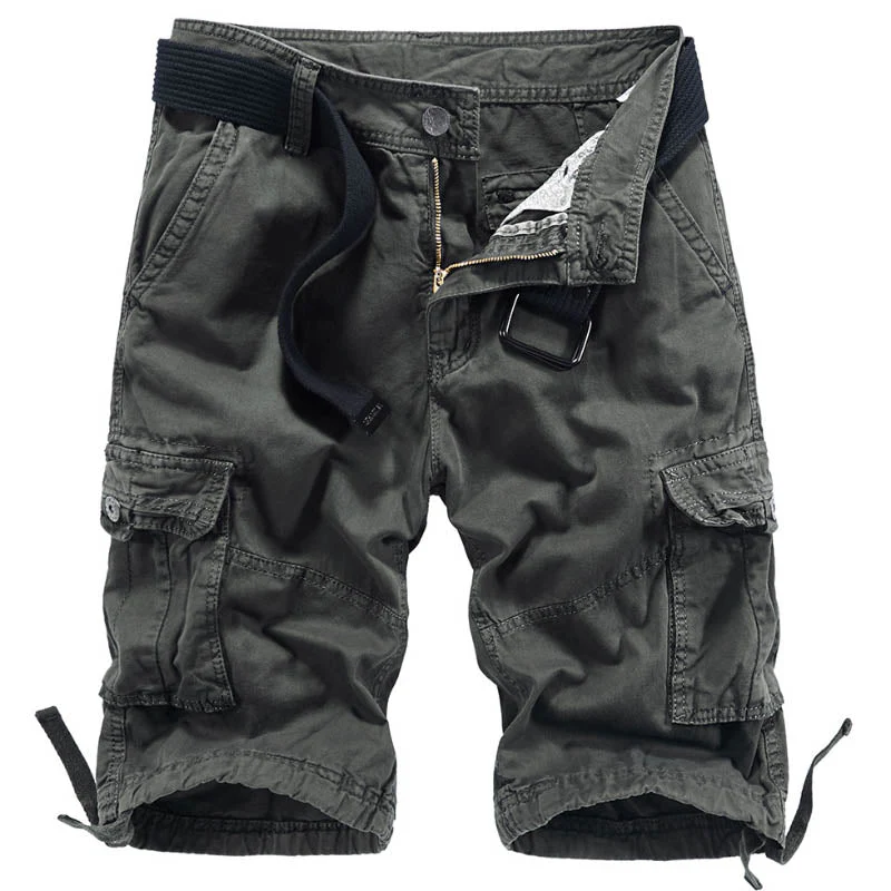 Overalls Multi-pocket Plus Size Five-point Men's Beach Shorts