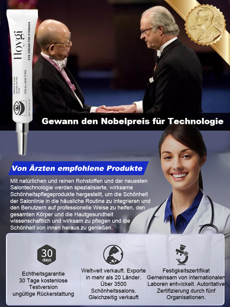 Nicotinamid streng Entsalzung feine Linien Augencreme