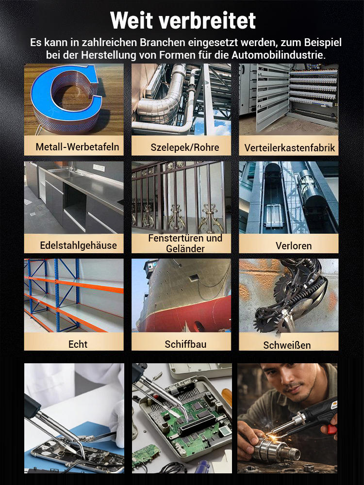 90-480 Grad Celsius einstellbares tragbares Laserschweißgerät 899A Schwarz