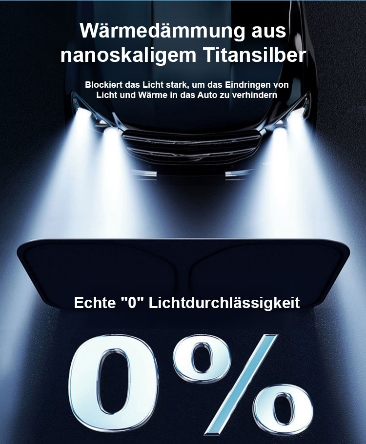 【1-Sekunden-Sonnenschutz】Faltbarer Auto-Sonnenblendschutz