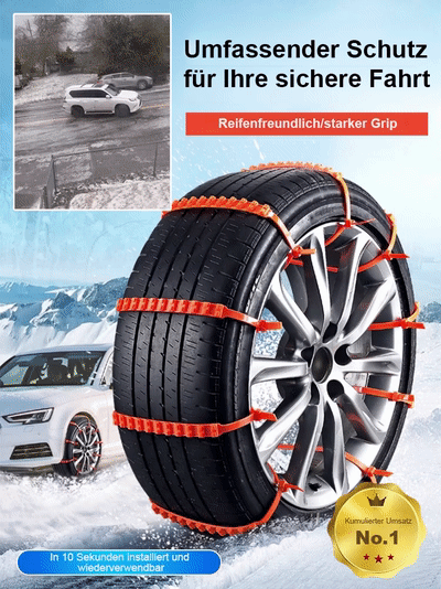 【Wiederverwendbar】Rutschfeste Nylon-Schneeketten, Halber Preis, begrenzte Stückzahl