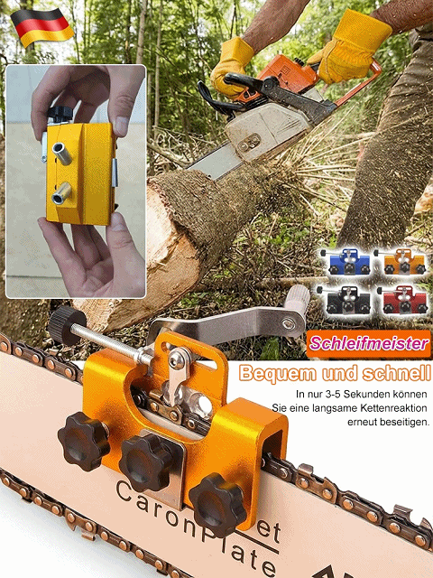 [FLASH-SALE] Profi-Kettenschärfer: In 2 Min. schärfen – Ganz ohne Strom