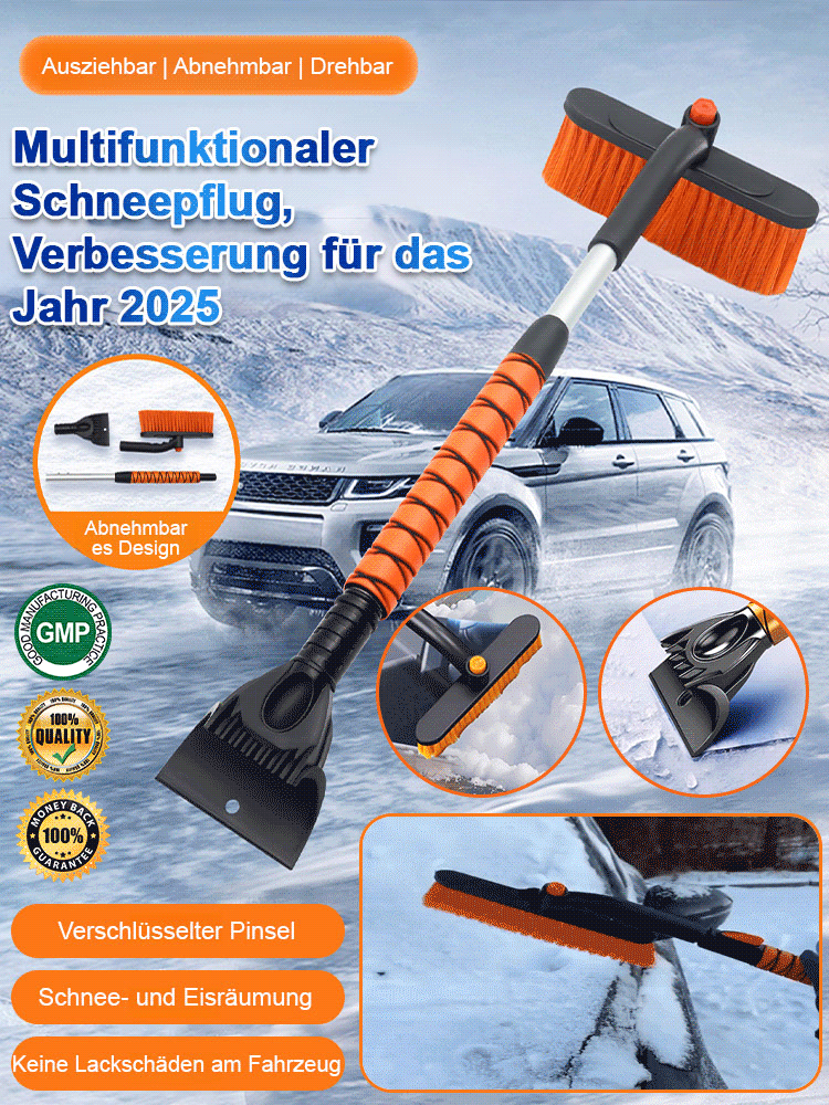 【Winter Must-Have】Teleskopierbare, drehbare und zerlegbare Schneeschaufel
