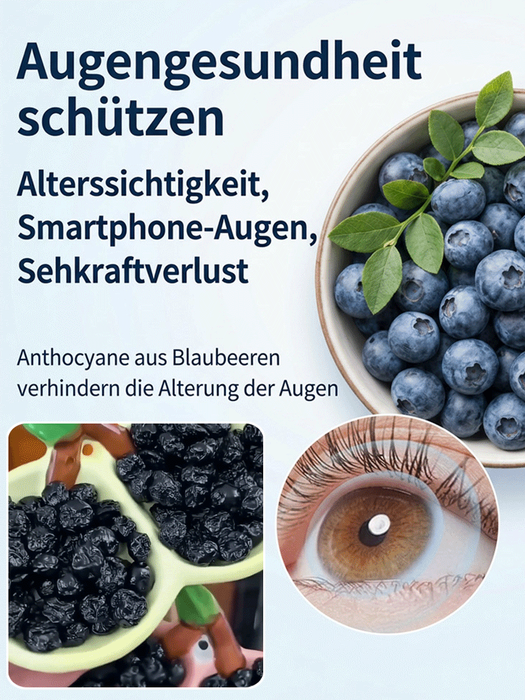Getrocknete Blaubeeren | Natürlich aus dem Changbai-Gebirge – Reich an Antioxidantien für Herz & Wohlbefinden