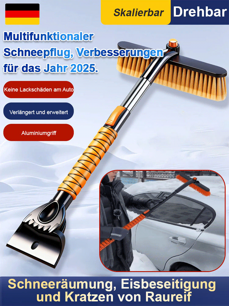 【Winter Must-Have】Teleskopierbare, drehbare und zerlegbare Schneeschaufel