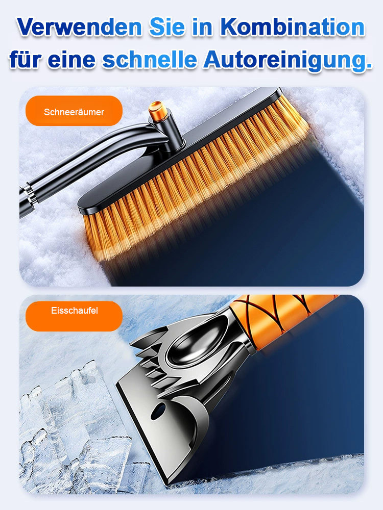 【Winter Must-Have】Teleskopierbare, drehbare und zerlegbare Schneeschaufel
