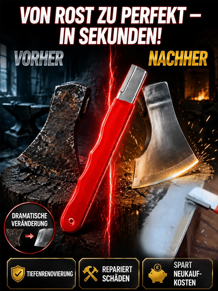 Professioneller Messerschärfer aus Wolframstahl – Scharf in 3 Sekunden, für alle Messer & Scheren, 3 Jahre Garantie