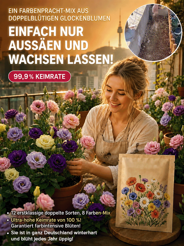 [Keimt innerhalb von 7 Tagen] Gemischtfarbige Samen der gefüllten Lisianthus