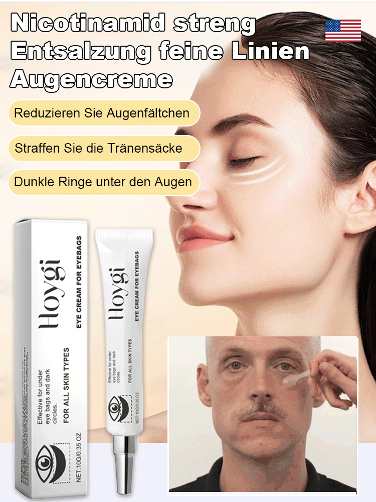 Nicotinamid streng Entsalzung feine Linien Augencreme