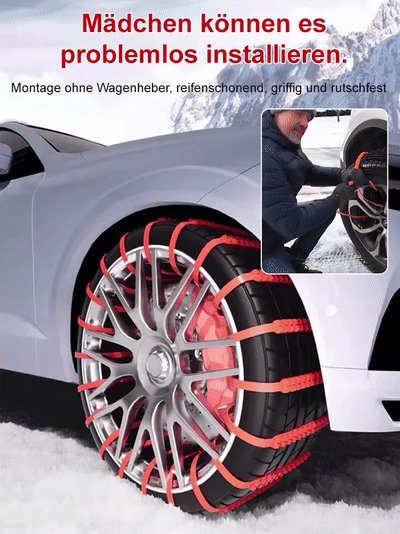 【Wiederverwendbar】Rutschfeste Nylon-Schneeketten, Halber Preis, begrenzte Stückzahl