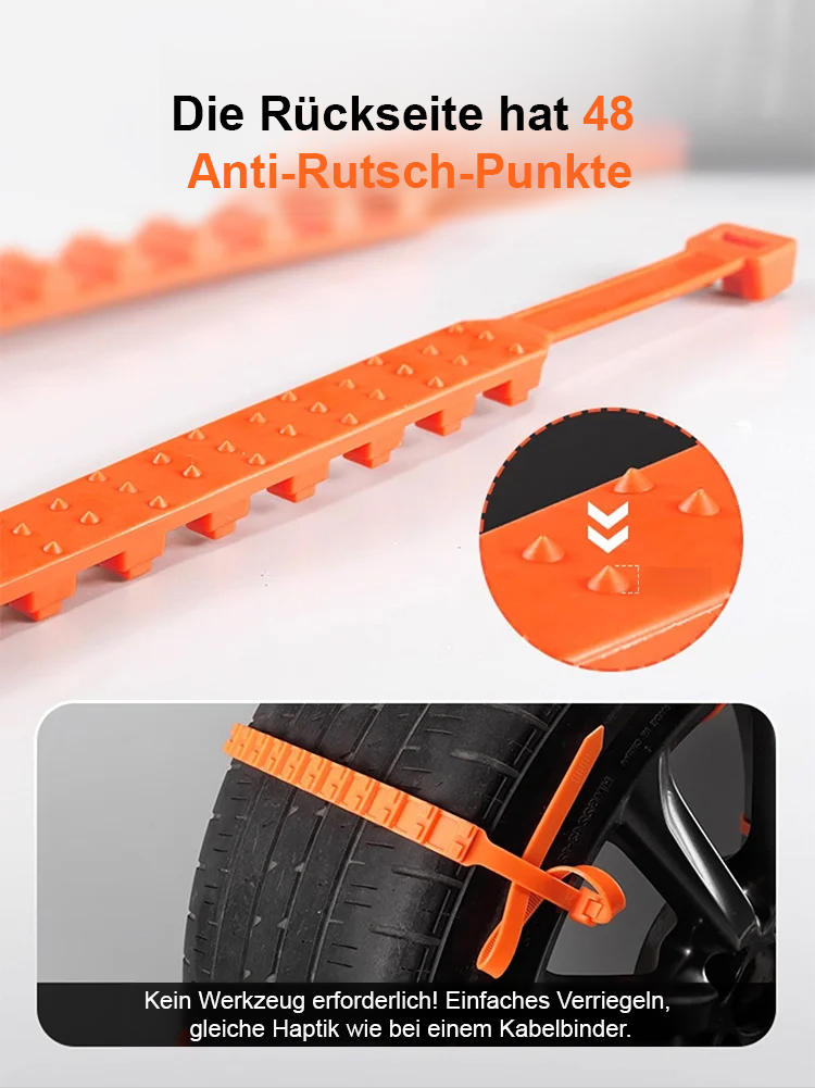 【Wiederverwendbar】Rutschfeste Nylon-Schneeketten, Halber Preis, begrenzte Stückzahl