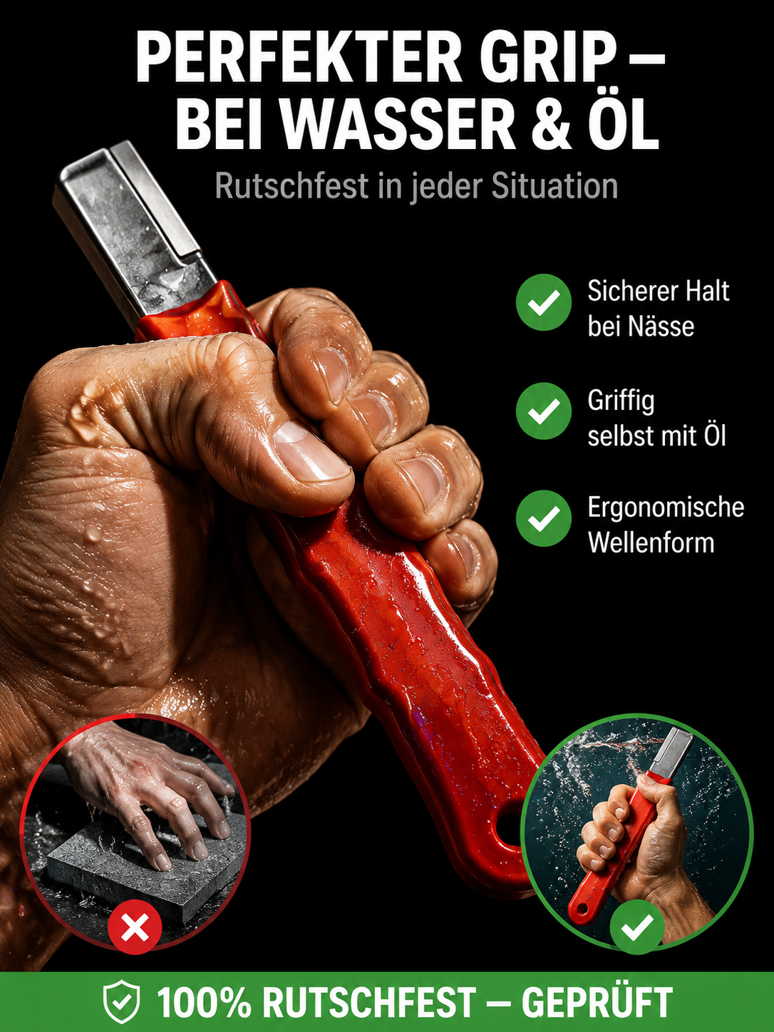 Professioneller Messerschärfer aus Wolframstahl – Scharf in 3 Sekunden, für alle Messer & Scheren, 3 Jahre Garantie