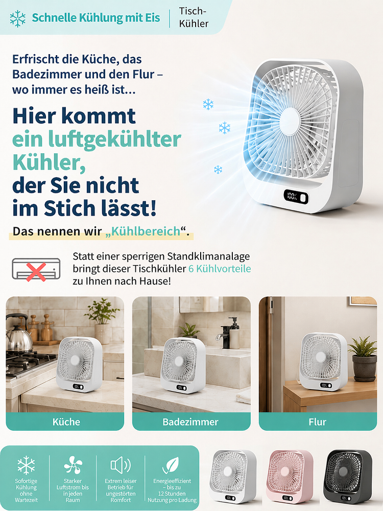🔥 Endlich Schluss mit Schwitzen! Der neue Magnet-Ventilator – 50% günstiger! 🔥