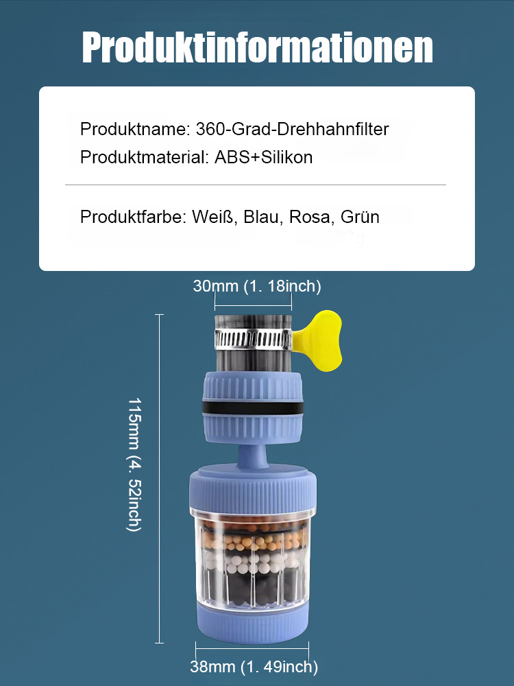 Sechs-stufiger Wasserhahnfilter für den Hausgebrauch