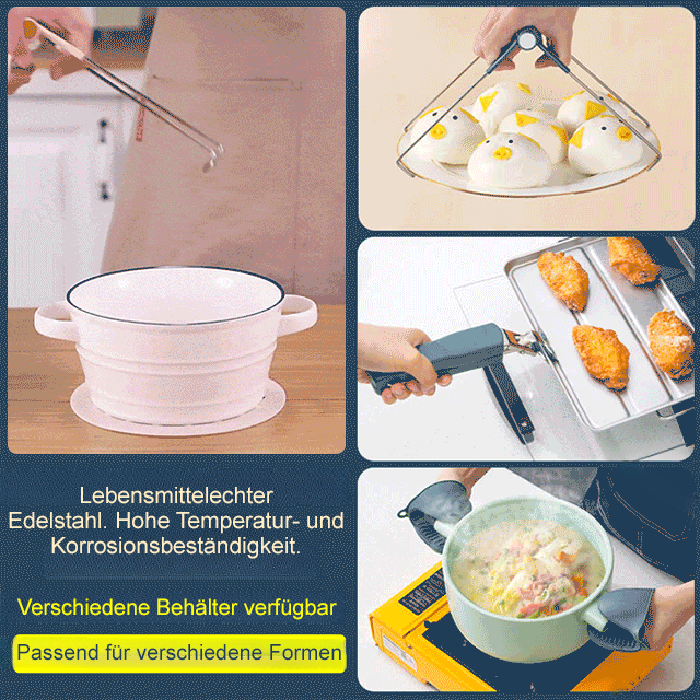 【Verhindert verbrannte Hände】Küchenschüsselgreifer-Set