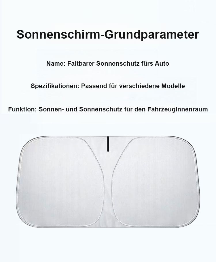 【1-Sekunden-Sonnenschutz】Faltbarer Auto-Sonnenblendschutz