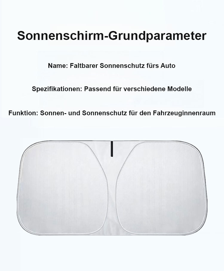 【1-Sekunden-Sonnenschutz】Faltbarer Auto-Sonnenblendschutz