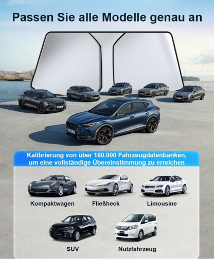 【1-Sekunden-Sonnenschutz】Faltbarer Auto-Sonnenblendschutz
