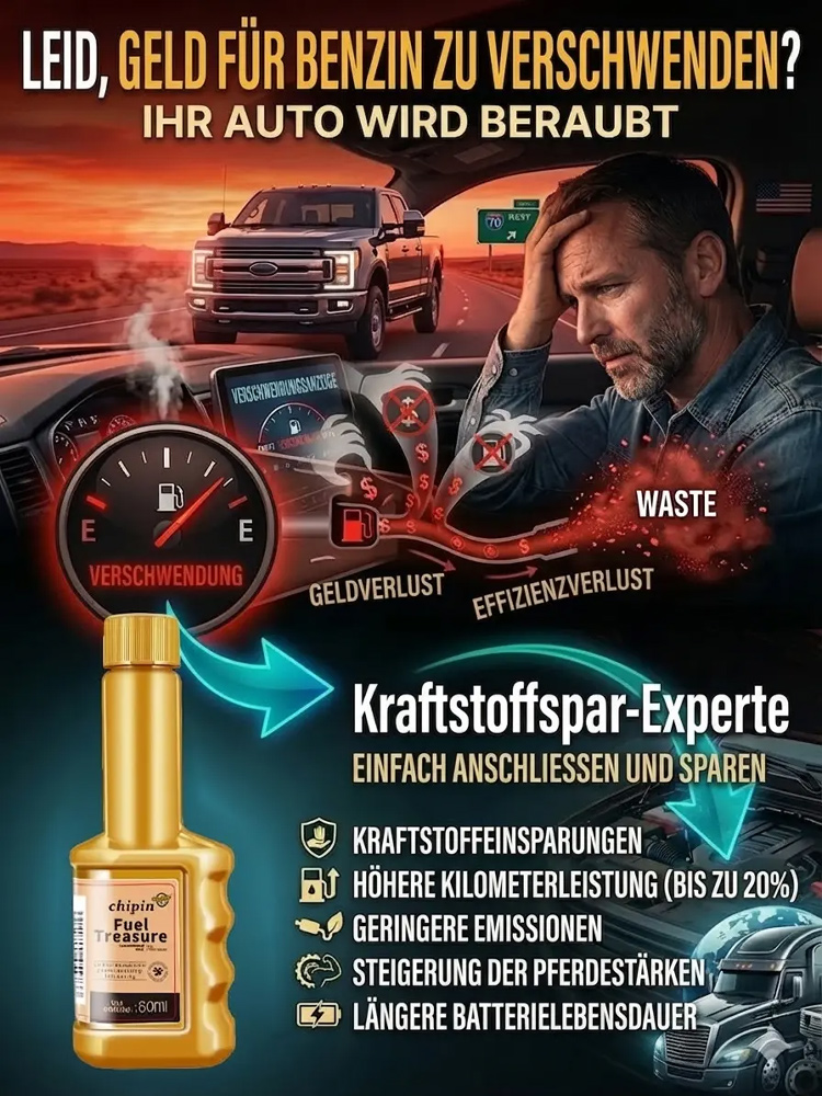 Kraftstoffspar Additiv | Motor Reiniger & Spritsparer