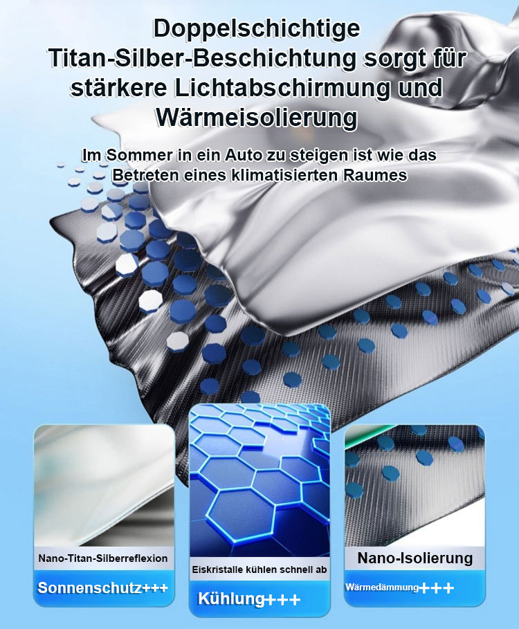 【1-Sekunden-Sonnenschutz】Faltbarer Auto-Sonnenblendschutz