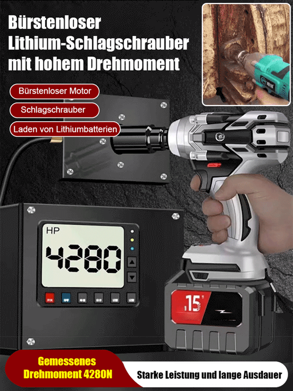🔧 Entfesseln Sie die Kraft: Der Hochleistungs-Bürstenlose Lithium-Ionen-Schlagschrauber 🔋
