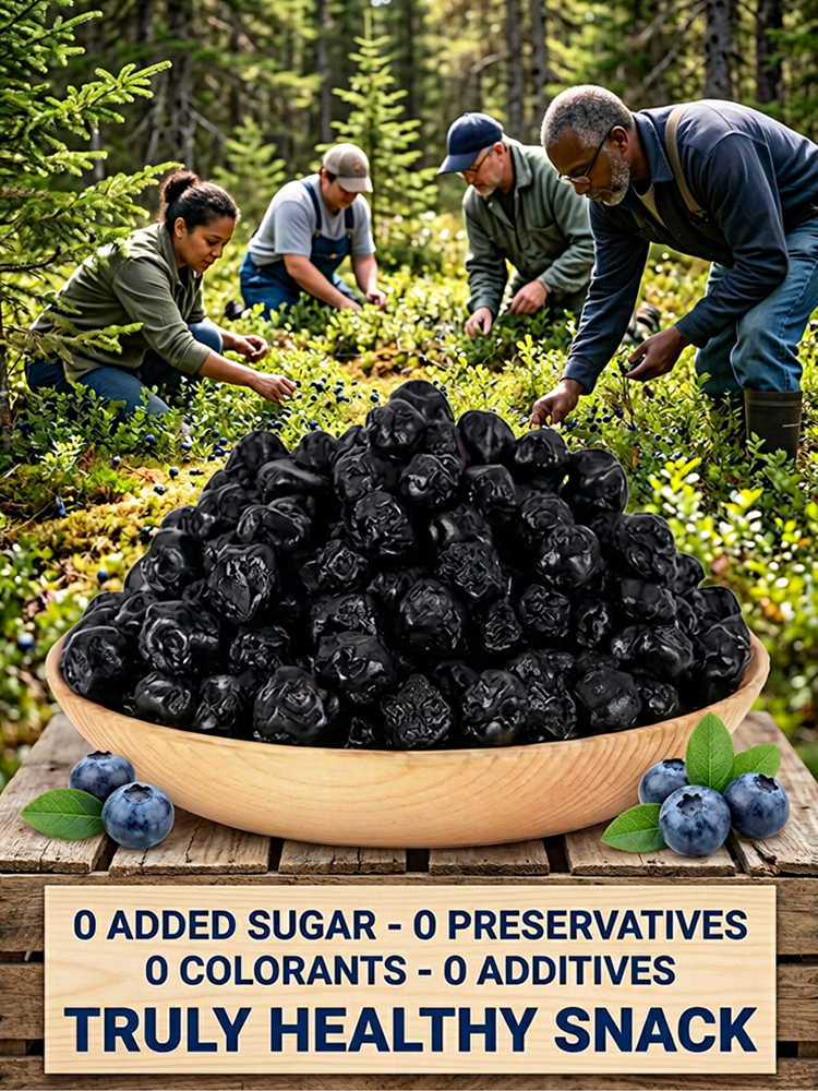 Getrocknete Blaubeeren | Natürlich aus dem Changbai-Gebirge – Reich an Antioxidantien für Herz & Wohlbefinden
