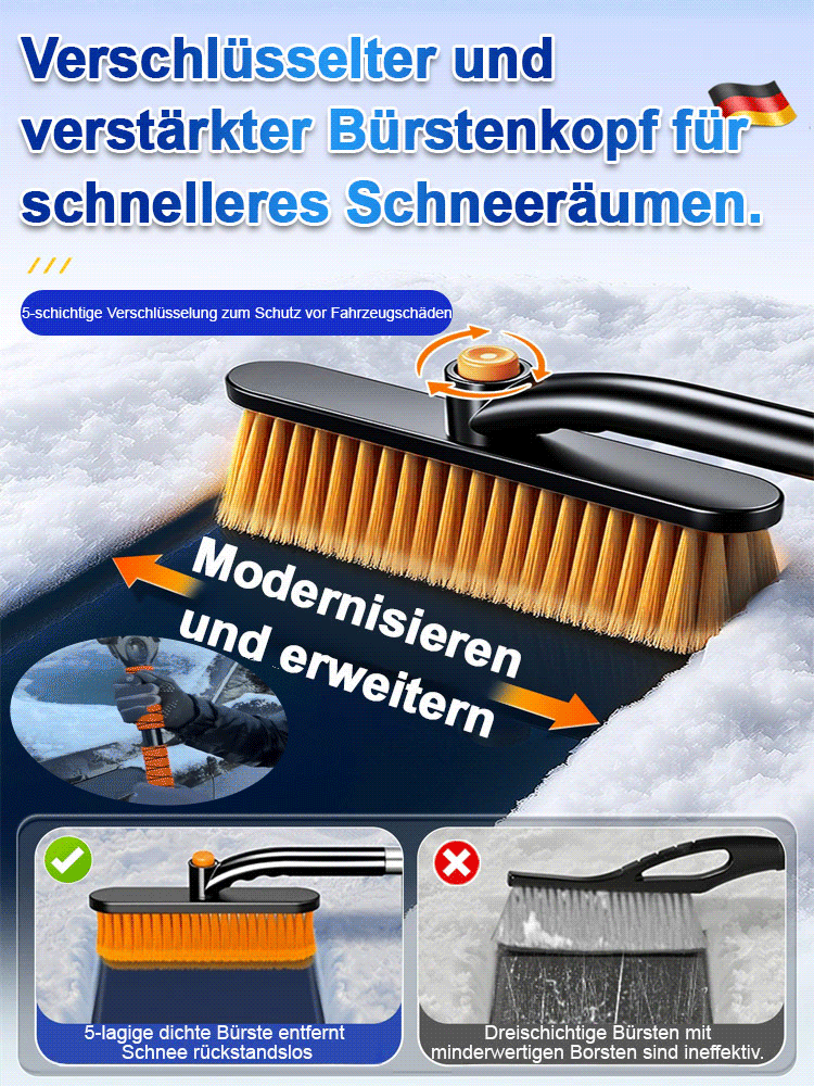 【Winter Must-Have】Teleskopierbare, drehbare und zerlegbare Schneeschaufel