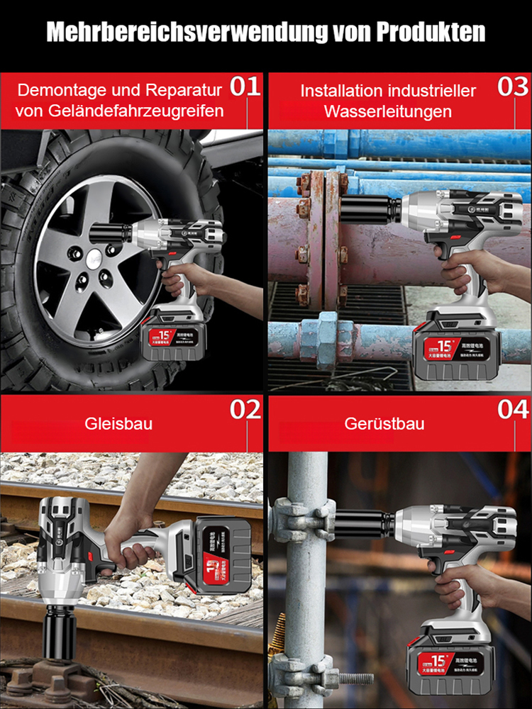 🔧 Entfesseln Sie die Kraft: Der Hochleistungs-Bürstenlose Lithium-Ionen-Schlagschrauber 🔋