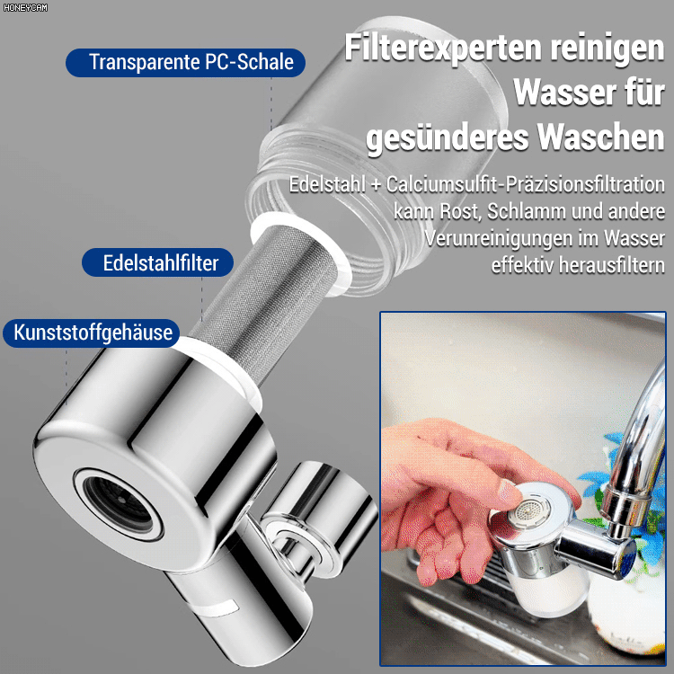 🌟 Hochwertiger Wasserhahnfilter – Sauberes Wasser, gesünderes Leben 🌟