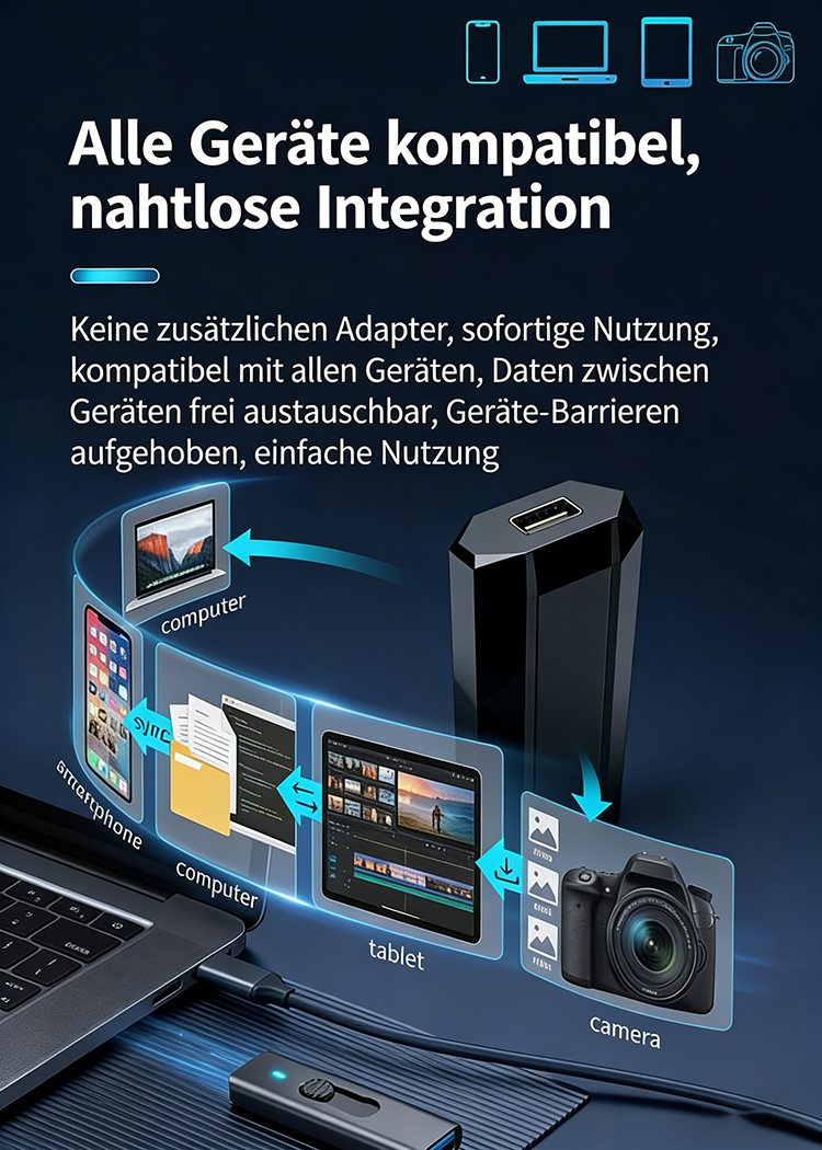 Externe tragbare SSD-Festplatte