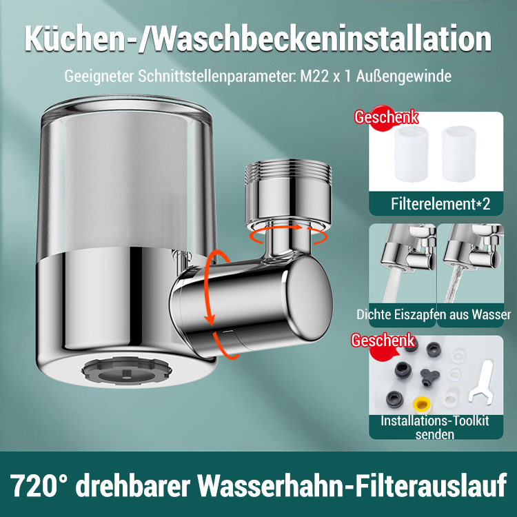 🌟 Hochwertiger Wasserhahnfilter – Sauberes Wasser, gesünderes Leben 🌟