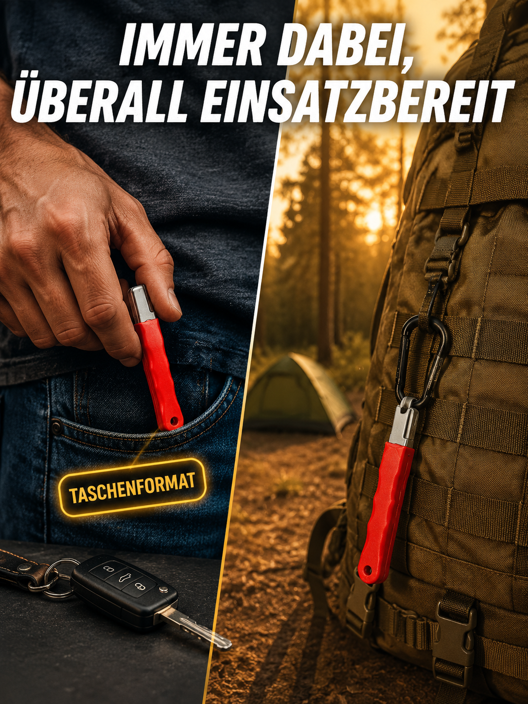 Professioneller Messerschärfer aus Wolframstahl – Scharf in 3 Sekunden, für alle Messer & Scheren, 3 Jahre Garantie