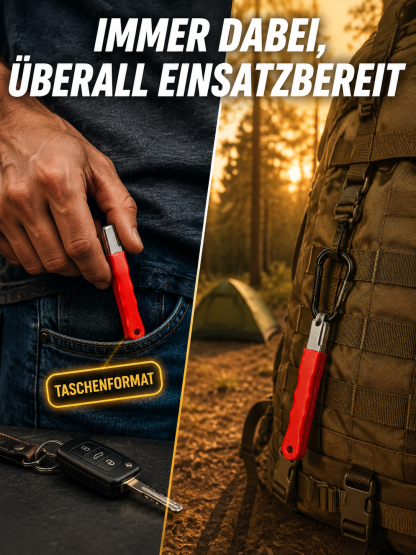 Professioneller Messerschärfer aus Wolframstahl – Scharf in 3 Sekunden, für alle Messer & Scheren, 3 Jahre Garantie