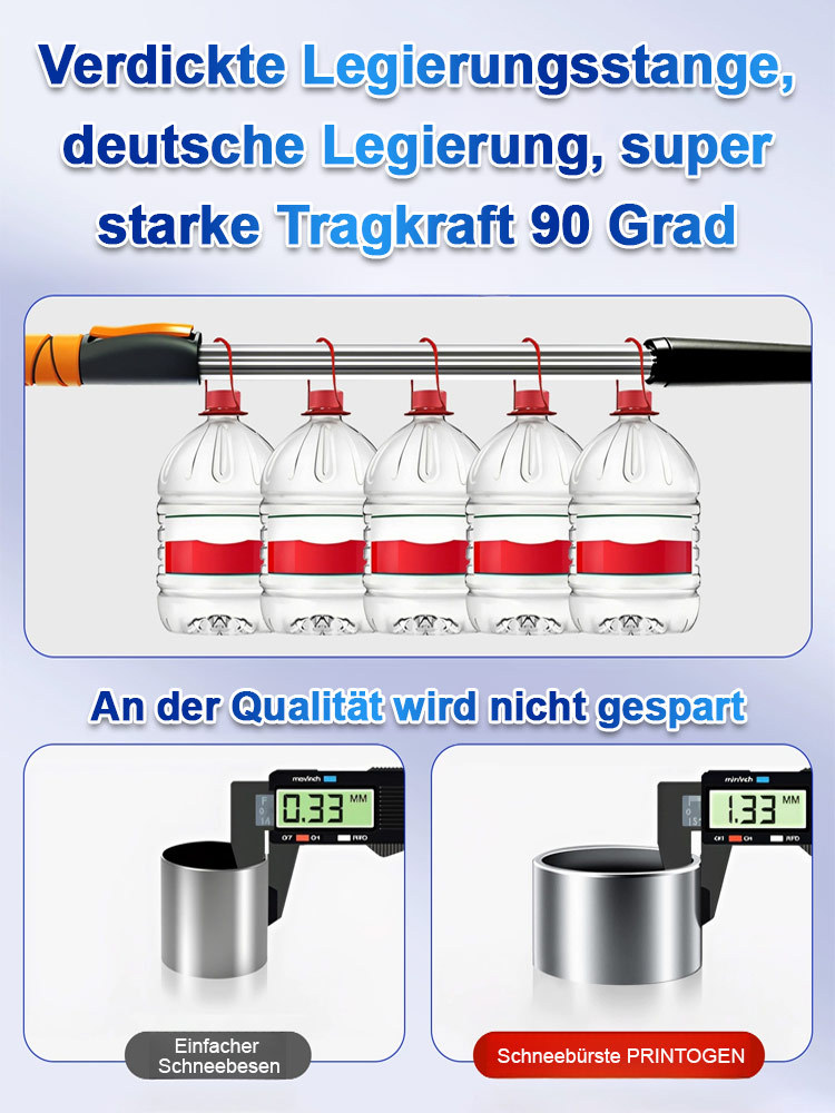 【Winter Must-Have】Teleskopierbare, drehbare und zerlegbare Schneeschaufel