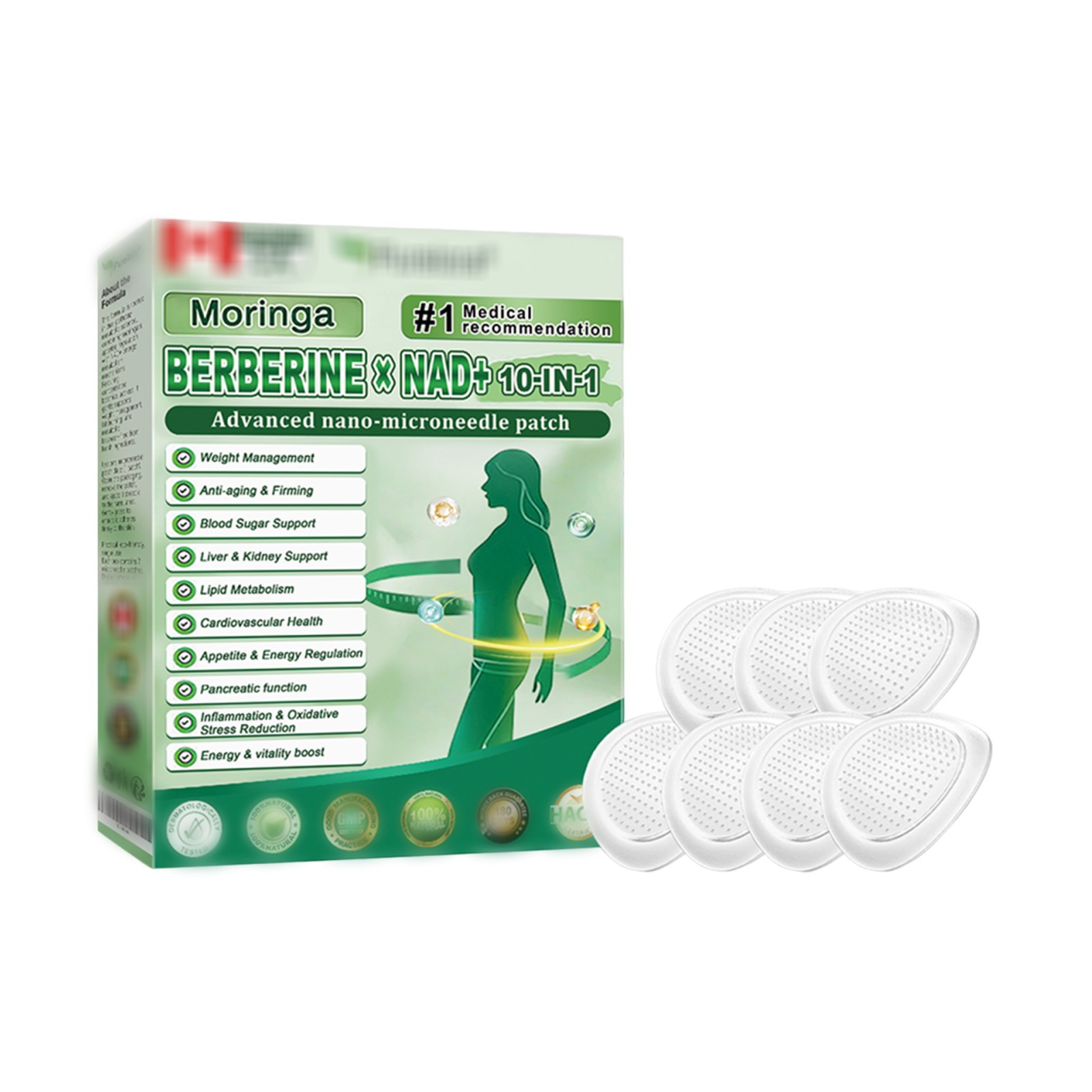 【Ausgleich des Blutzuckerspiegels】Fortschrittliches Nano-Mikronadel-Pflaster