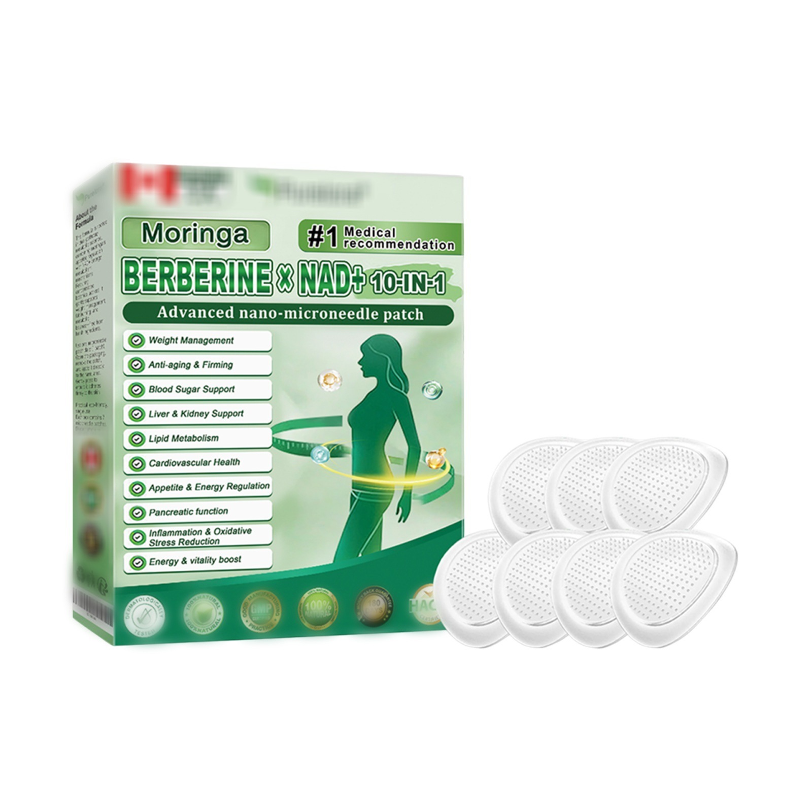 【Ausgleich des Blutzuckerspiegels】Fortschrittliches Nano-Mikronadel-Pflaster