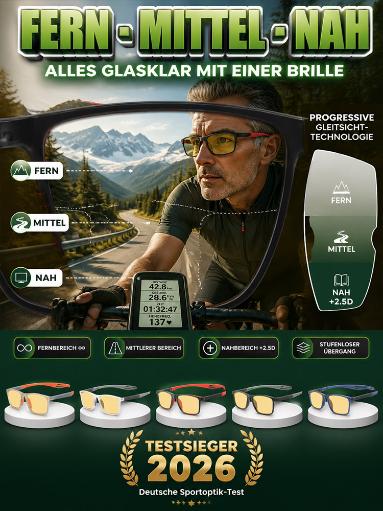 【Tag und Nacht verwendbar】Ultraleichte Sport-Nachtlesebrille