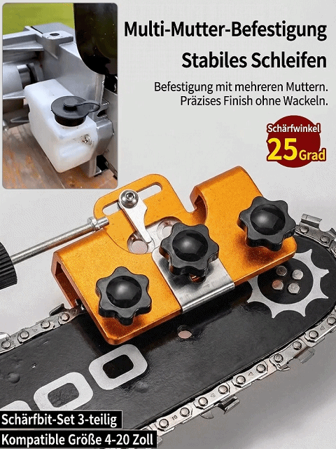 [FLASH-SALE] Profi-Kettenschärfer: In 2 Min. schärfen – Ganz ohne Strom